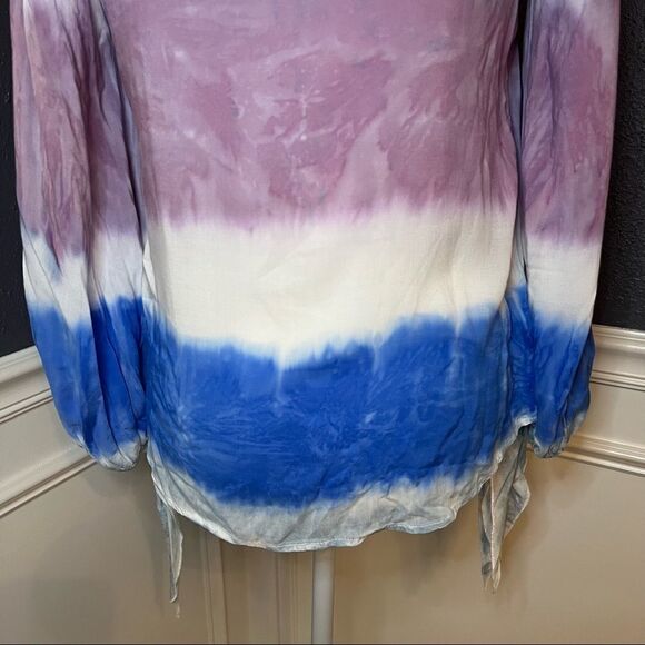 Anthropologie Holding Horses Tie Dye Peasant Top - Picture 9 of 10